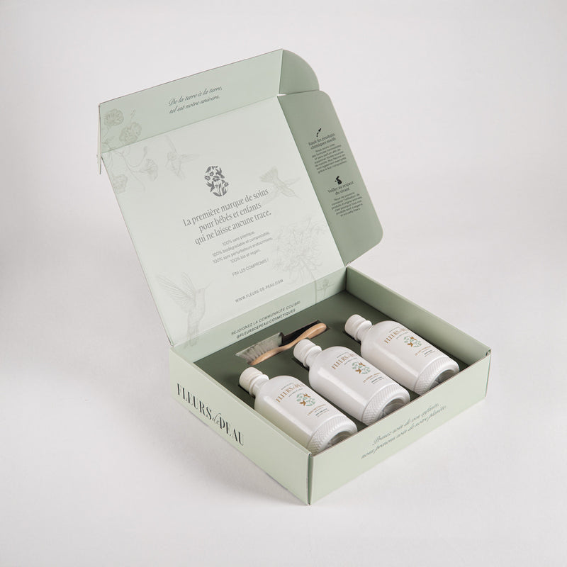 Coffret Grand Secret Colibri ouvert, posé sur fond blanc